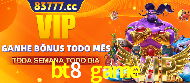 Banner promocional do bt8 game oferecendo 100% de recompensas adicionais contínuas para quem fizer o login diário (Daily sign-in), com um mascote de coelho.